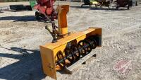 6ft Wood Maxx 3PT Snow Blower, 540 PTO, manual chute control, s/n4096, J69