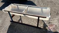 66in poly barrel feed trough, J69