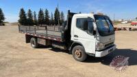 2007 Sterling Mitsubishi Fuso Flatbed Truck with 8.5ft x 16ft deck, 272,284 showing, VIN# JLSCCG1S57K006963, J85 Owner: Jessie J Mason, Seller: Fraser Auction_______________ ***tod, keys - office trailer***