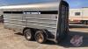 1992 16ft Real Industries 5th wheel Stock Trailer, VIN# 2R9G7LB29N1020, J87 Owner: Edward H Darr, Seller: Fraser Auction________________ ***TOD - office trailer*** - 9