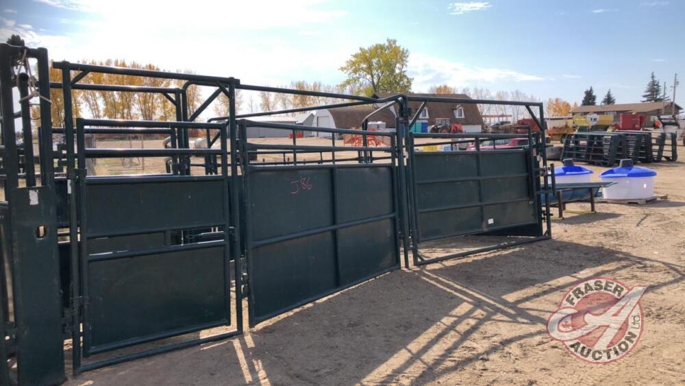 Hi Hog Crowding Tub with (3) 10ft S-alleys (adjustable width), (2 ...