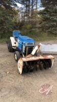 Ford LGT165 Model 09JC 3336 lawn tractor, s/n T9710, key, J99 ***keys - office trailer*** *** box with pulley & belt - office shed***