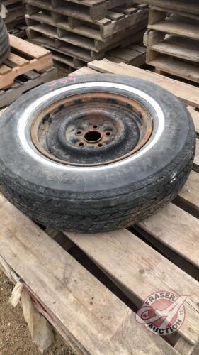 JR78-15 tire on rim, J89