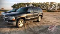 2004 Chevrolet Tahoe 4x4 Sport Utility, 388,864 showing, VIN# 1GNEK13T04R168497, Owner: Austin J Van Heyst, Seller: Fraser Auction______________________, ***tod, keys - office trailer*** J104