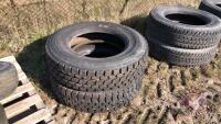 295/75R22.5 Firestone Tires (grip), J101