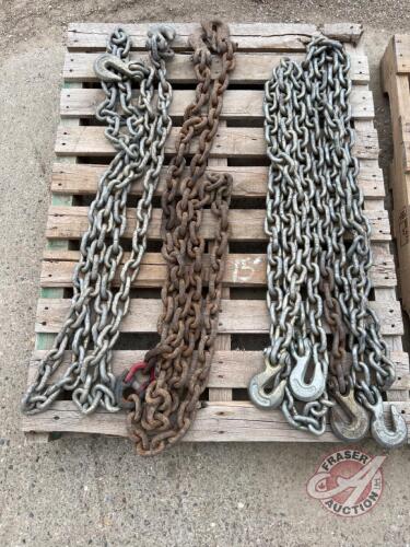 chains: 1/2in chains approx 15ft long, J36