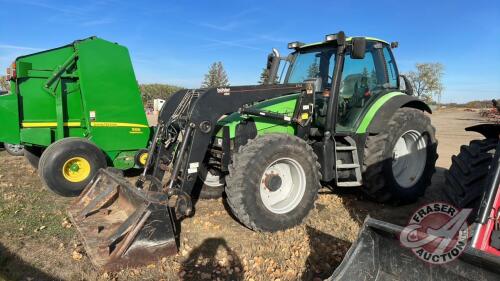 2003 Deutz-Fahr Agrotron 135 MK3, 140HP Tractor with 2895 Allied loader with bucket, 10,076 hrs showing, s/n 204563526, J129 ***keys, manual 1000 shaft - office trailer***