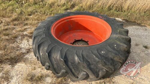 18.4-38 Case dual wheel off tractor, J140