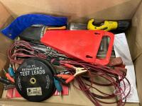 electric lead testers, assorted picks and fine tools, pipe cutter, wrench holders, J36 (24)