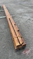 1 1/2in sq tube (assorted lengths up to 24ft) approx 45 sticks