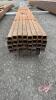 1 1/4in sq tube (24ft length) approx 39 sticks - 2