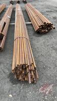 1in OD pipe (assorted up to 25ft lengths) some unwelded seems (approx 90 sticks)
