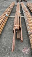 1 1/4in OD pipe (assorted up to 20ft lengths) some unwelded seems (approx 60 sticks)