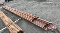 1 1/2in OD tube (assorted lengths up to 24ft) approx 60 sticks