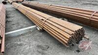 1 1/4in OD tube (assorted lengths up to 20ft) approx 75 sticks