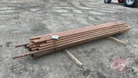 2in OD tube (assorted lengths up to 12ft) approx 50 sticks