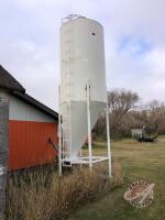 Approx 7 Ton hopper bottom feed bin, (Pick up in Belmont, Mb call Brain Trottier for details 204-523-6683) J63