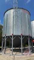 Bin 27, 7500 Bushel Twister Bin on Kevin's Ag hopper cone