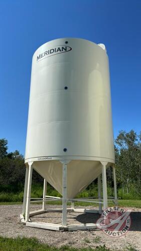 Bin 9, 4000 Bushel Meridian Grain Max hopper bottom bin, s/n16201002