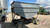 Kendon galvanized gravity box on 4-wheel JD wagon - 3