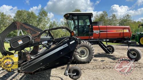 2006 Hesston 9240 SP swather, 1386 hrs showing, s/nHR92284