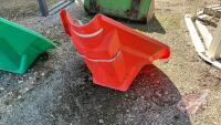 Agri-Hopper poly auger hopper (Orange)