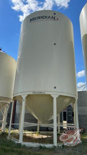 Bin 34, 4000 bushel Meridian Grain Max hopper bottom bin, s/n16200359