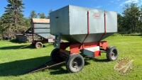 180 Bushel Inland Gravity Box on 4-Wheel Wagon