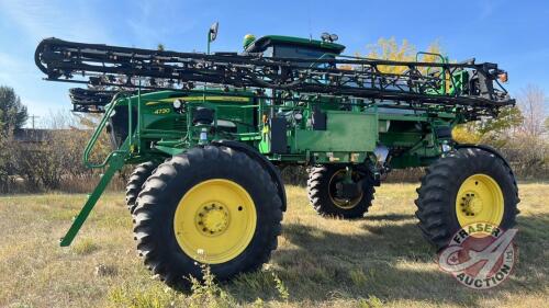 JD 4730 SP sprayer, 1478 hrs showing, s/n1N04730XKD0024028