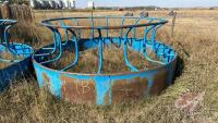 HD skirted Hay Saver style round bale feeder (blue) B
