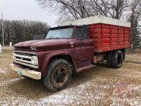 1965 Chevrolet Grain Truck, K46, 30735 showing, VIN#5C6303807404F, Owner: Brian G Trotter, Seller: Fraser Auction_______________ ***TOD, keys - office trailer***