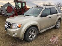 2011 Ford Escape XLT Vehicle, K49, 209,186 showing, VIN#1FMCU9DG5BKB76512, Owner: Camila Mariana Polo, Seller: Fraser Auction _________________ ***tod, keys -- office trailer***