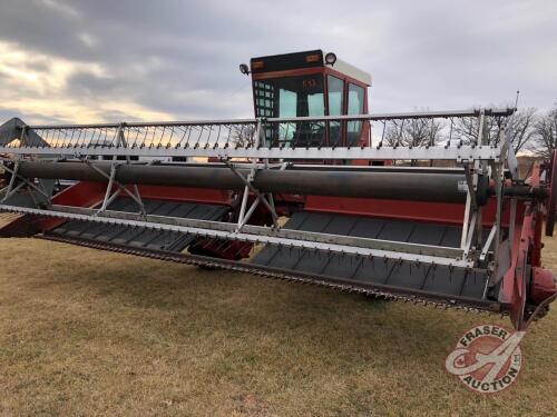 19ft International 4000 SP Swather, s/n1310083C004991, K43 ***Keys-office trailer***