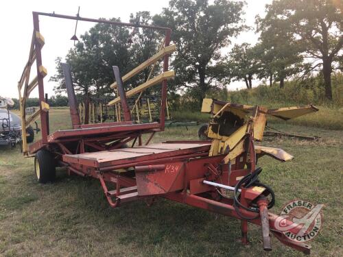 NH 1002 square bale picker, s/n49697, K34