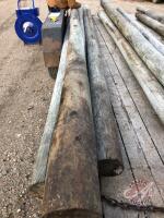 approx 16ft Green treated poles, K46,