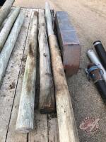 approx 6ft-9ft Green treated poles, K46,