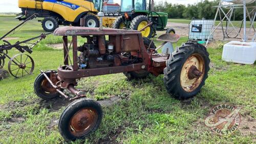 Massey Harris 20 tractor - not running, s/n3807