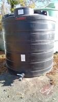1750 gal black poly tank (used for fertilizer)