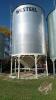 BIN#6 3200 Bushel (15ft dia) Westeel Bin on hopper cone