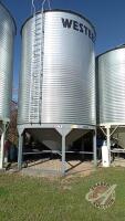 BIN#7 3200 Bushel (15ft dia) Westeel Bin on Westeel Econo hopper cone