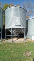 BIN#10 1500 Bushel Westeel Roscoe Bin on hopper cone