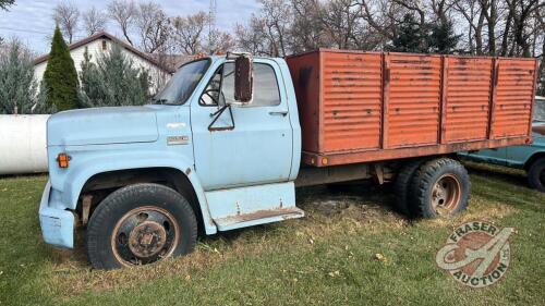 1976 GMC 5000 s/a grain truck, 29,216 showing, VIN#TCE536V576661, Owner: Alan K Stein, Seller: Fraser Auction___________________