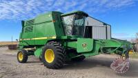 JD 9500 SP combine with JD 914 pick-up head, 2795 Sep hrs showing, 3679 Eng hrs showing, s/nH09500X642441