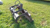 5ft skidsteer mount manure fork with grapple