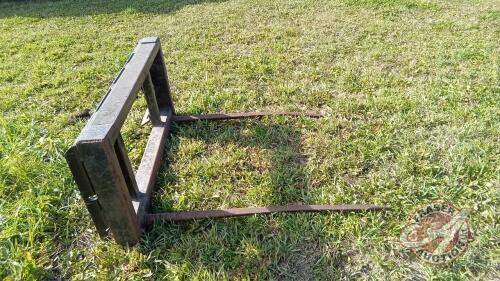 2-prong bale fork, skidsteer mount