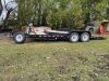 *2008 20' PJ Utility Tandem Axle flat deck tilt Trailer, VIN#3CVCH202382114190, Owner: RAY-EL FARMS LTD, Seller: Fraser Auction __________ ***TOD*** - 2