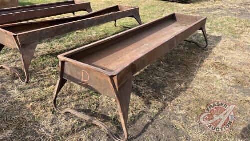 10ft Cypress Industries metal feed trough (D)