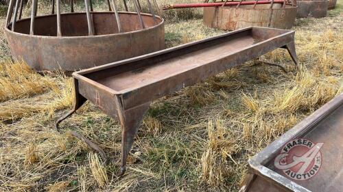 10ft Cypress Industries metal feed trough (A)