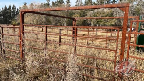 11ft gate with HD overhead frame