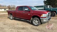 2012 Dodge Ram 3500 Laramie Mega Cab Truck,189,507 showing, VIN#3C63D3ML2CG218441, Owner: Thomas B Thompson, Seller: Fraser Auction_____________________